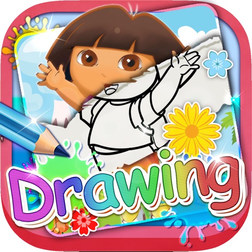 Drawing Desk Coloring Book "for Dora the Explorer"