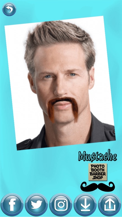 Mustache Photo Booth Barber Shop - Men Hair Salon