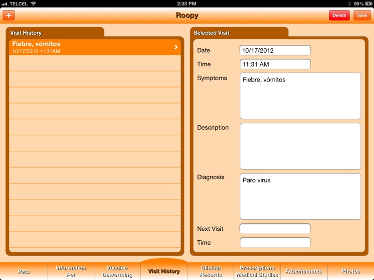 Pet's Veterinary Records screenshot-4