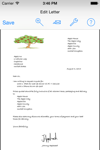 Quick Letters Pro - for Personal & Business Letters screenshot 2
