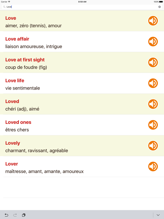 Screenshot #6 pour English French Dictionary Offline For Ipad