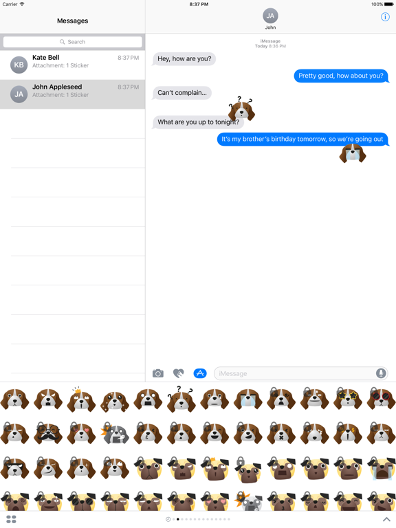 Screenshot #4 pour Puppy Emojis