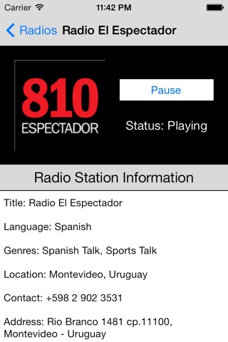 Uruguay Radio Live Player (Montevideo / Spanish / español)のおすすめ画像2