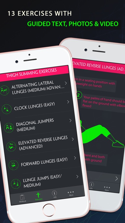 30 Day Thigh Slimming Fitness Challenges