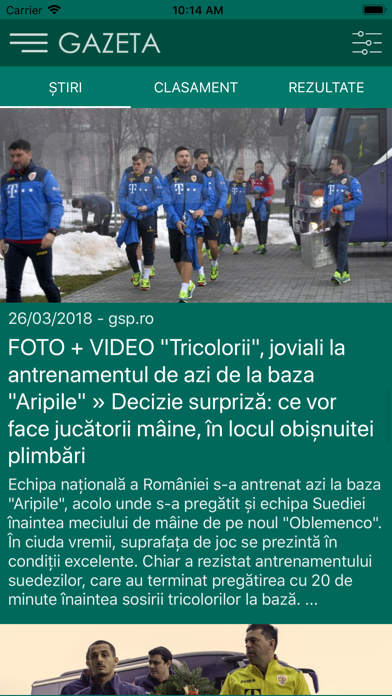 Screenshot #1 pour Gazeta - Ştiri din sport