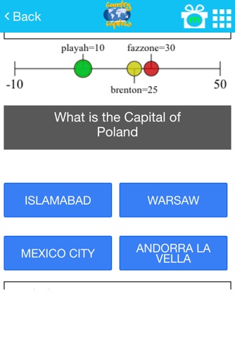 Country Capitals Quizzah screenshot 2