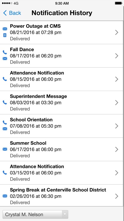 Intouch Parent Notification