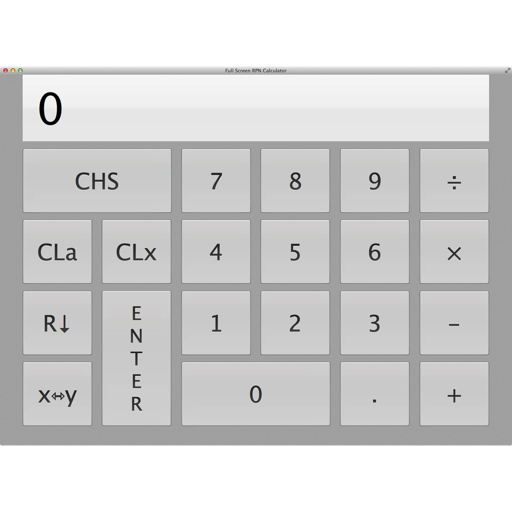 Full Screen RPN Calculator