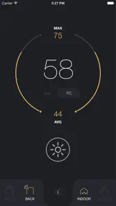 Light Meter - lux and foot candle measurement tool screenshot #2 for iPhone