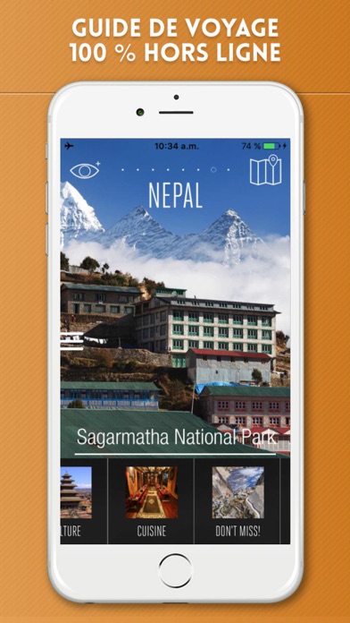 Screenshot #1 pour Népal Guide de Voyage avec Cartes Offline