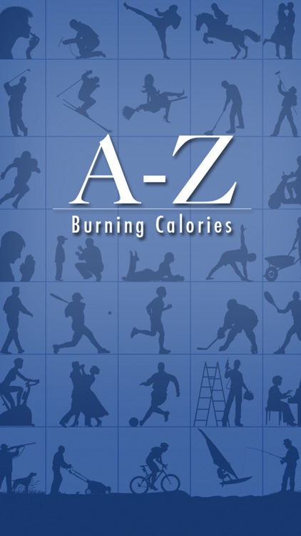 A-Z Burning Calories - the calories burned calculator for activities based on the metabolic equivalent