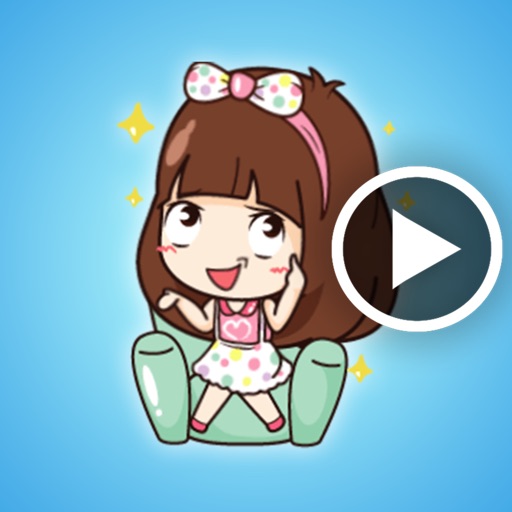 Cute Girl Animated icon