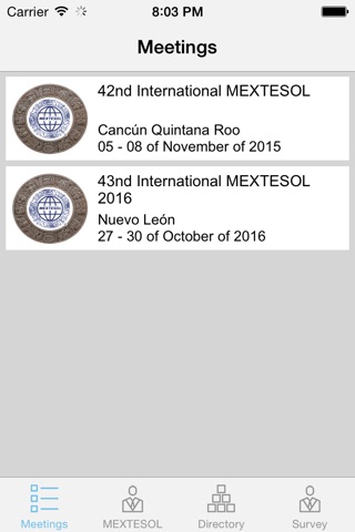 Mextesol 2015 screenshot 2