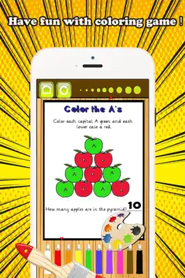 Game screenshot ABC Coloring Book Count & Learn numbers kids games apk