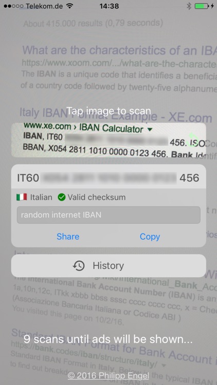 Iban Scanner