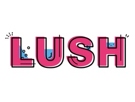 Animated, fun and fresh stickers from Lush Cosmetics