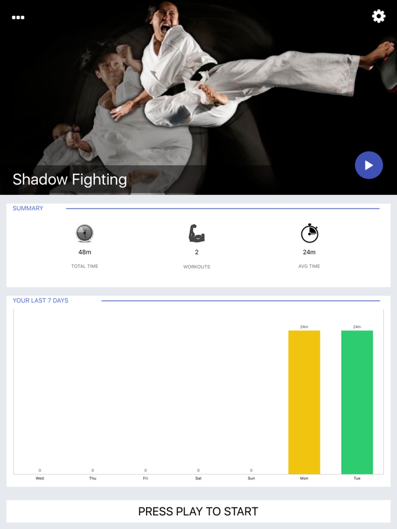 Screenshot #4 pour Shadow Fighting Workout Challenge - Get stronger