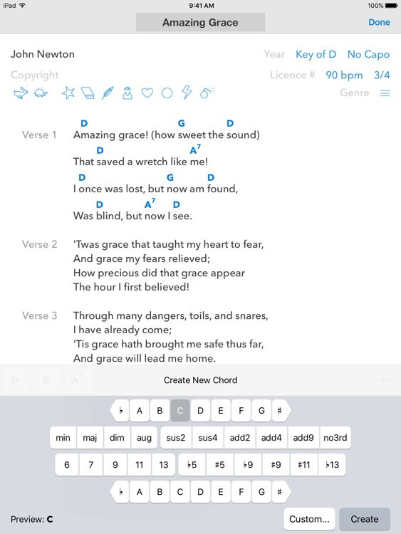 SongSheet Pro - Chord chart songbook and set lists