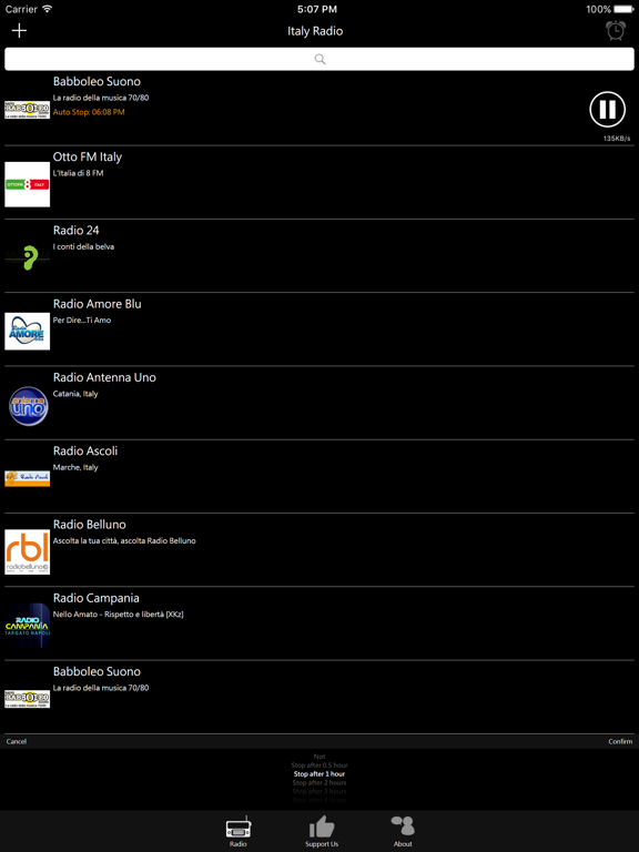 Italian Radio - IT Radio iPad screenshot 3 - Entertainment app