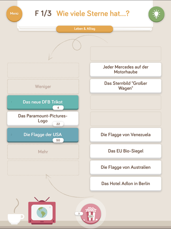 Screenshot #4 pour 9inline Quiz Spiele: Spiel Quizduell Nine in Line