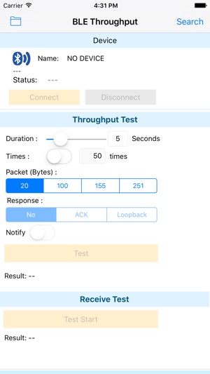 BLE Throughput