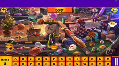 Screenshot #1 pour Free Hidden Objects: Halloween Hidden Alphabets