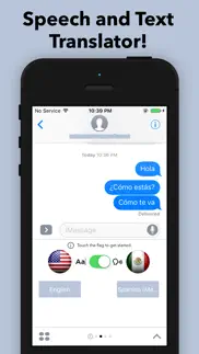 speech and text translator for imessage iphone screenshot 1