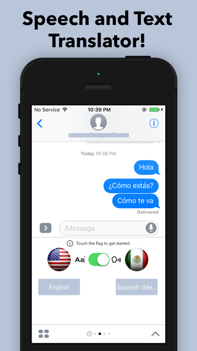 Speech and Text Translator for iMessageのおすすめ画像1