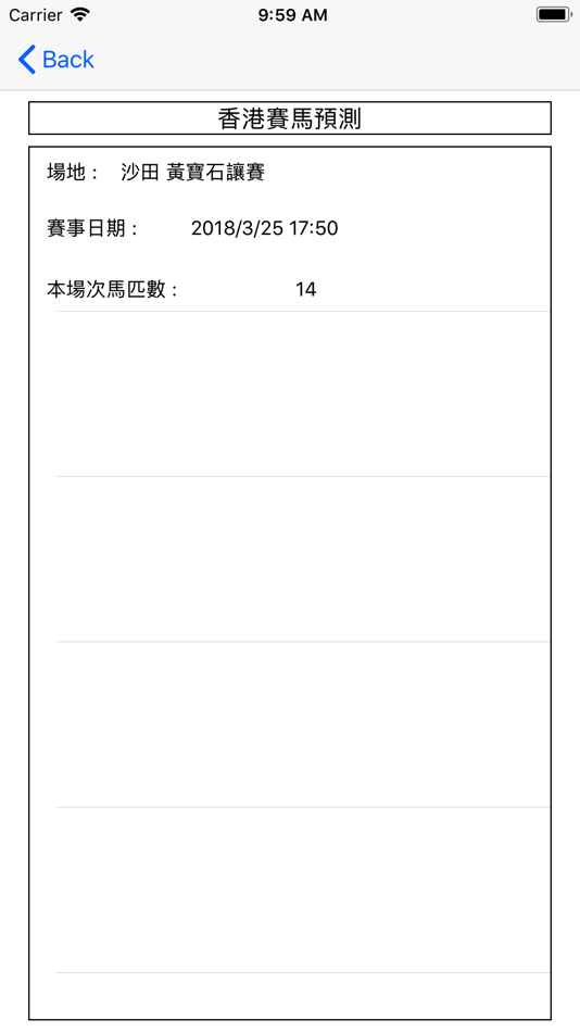 #2. 香港賽馬預測 (iOS) 由: ChingYao Chen