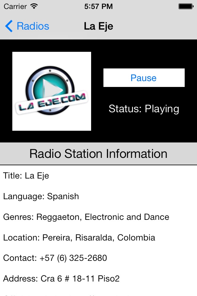 Colombia Radio Live Player (Bogotá / español) screenshot 3
