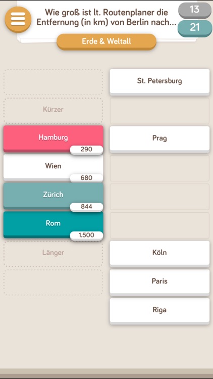 9inline Quiz Spiele: Spiel Quizduell Nine in Line