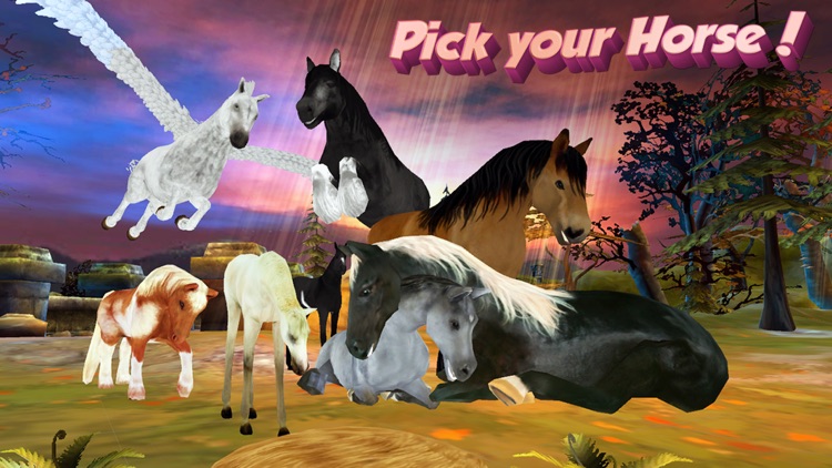 Horse Quest Online 3D Simulator - My Multiplayer Pony Adventure screenshot-0