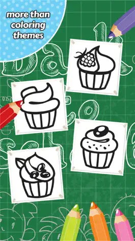 Game screenshot Cupcake Coloring Book Kids Game apk