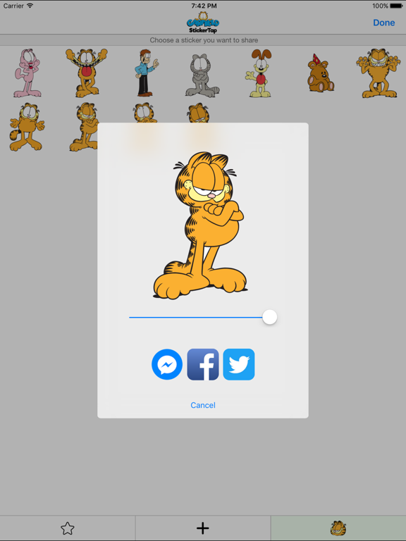 Screenshot #6 pour Garfield - StickerTap