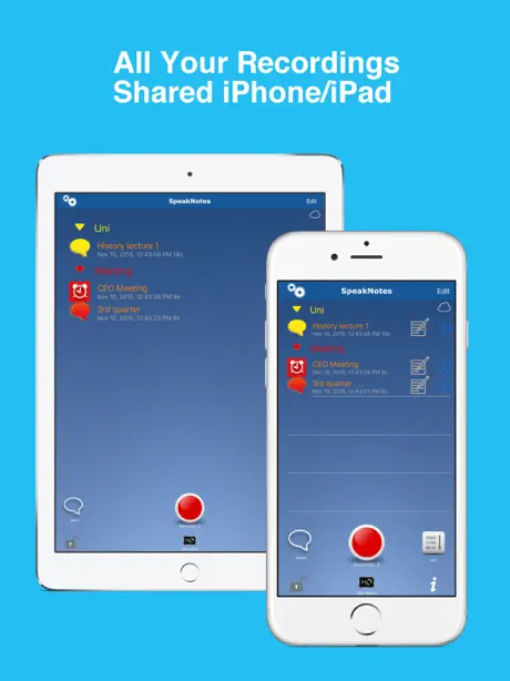 SpeakNotes - Audio Recorder.