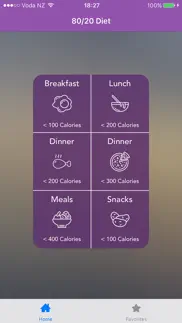 80/20 clean eating diet iphone screenshot 1