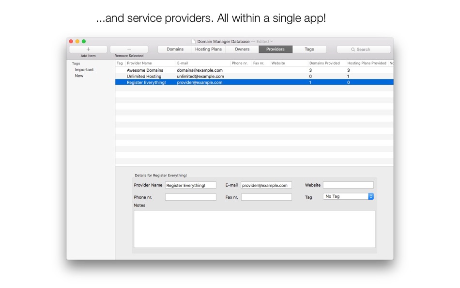 #4. Domain Manager (macOS) 由: My Web Kft.