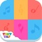 Let your child make music on your phone or tablet, with their virtual musical kitchen coming to life