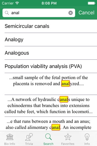 Biology Info screenshot 2