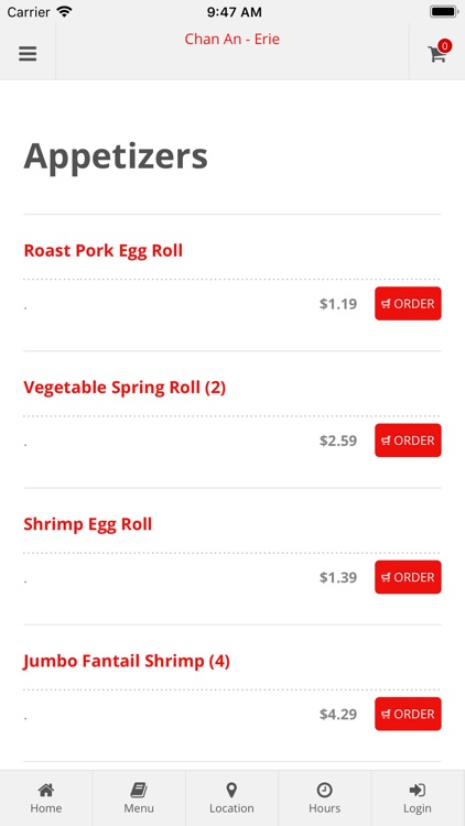 Chan An Restaurant Erie