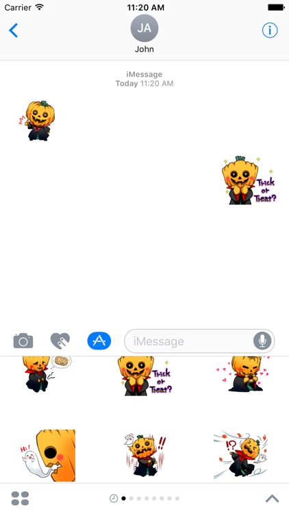 Pumpkin Man Halloween Sticker