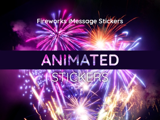 Screenshot #4 pour Animated Fireworks Stickers IM