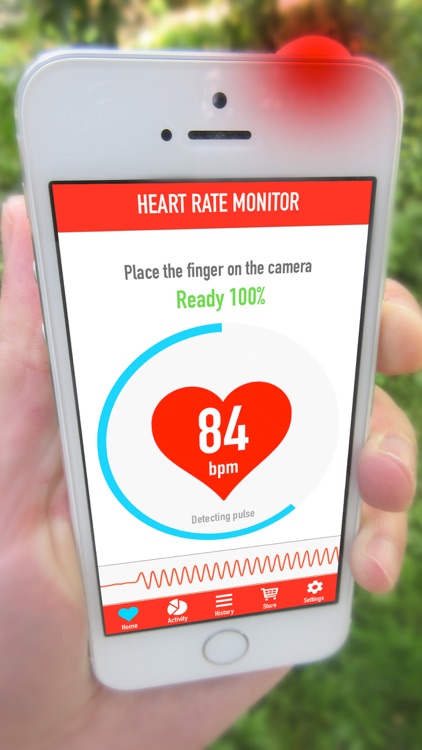 Instant Heart Rate Monitor - Heartbeat Pulse Rate Cardiogram Tracker