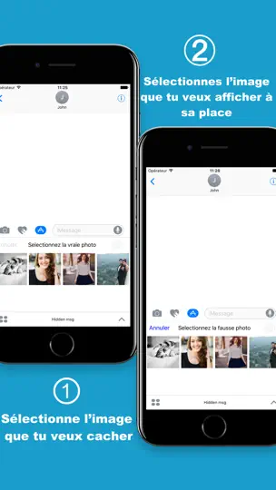Capture d'écran de Hidden Msg: Cachez Vos Images sur iPhone 2