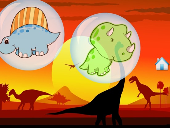 Dino Bubbles for Toddlers : discover the Dinosaurs ! FREE App iPad screenshot
