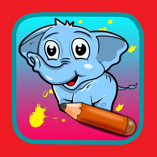 Learn Painting Elephant Game for Kids iOS App