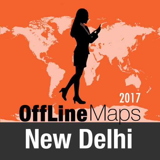 New Delhi Offline Map and Travel Trip Guide icon