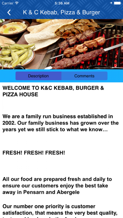 K&C Kebab Burger Pizza House screenshot 2