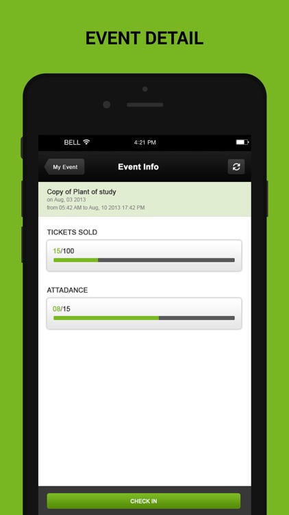 Check-In Manager for Ticketing software