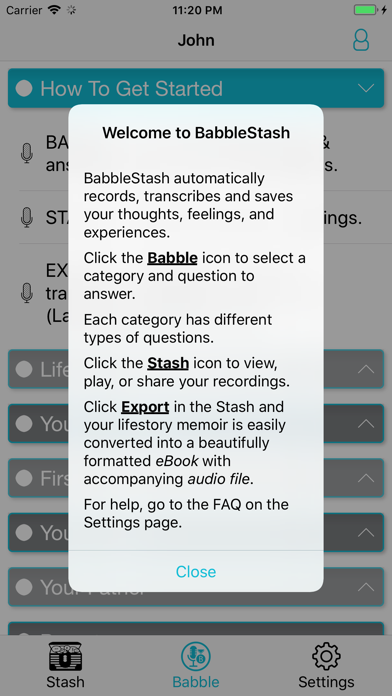 How to cancel & delete BabbleStash: Transcribe You! from iphone & ipad 1